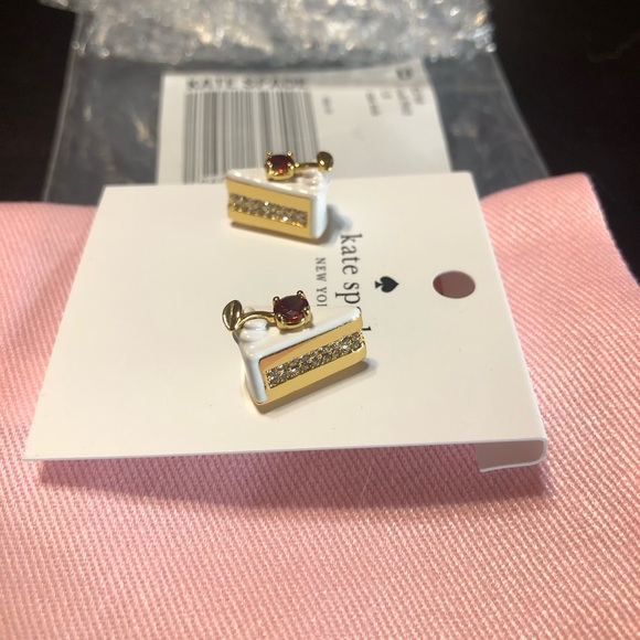 Kate Spade Pastry Shop Cake Studs NWT & Dust bag - Picture 2 of 4